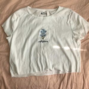 Hollister plain tee with an embroidered design